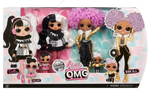 Zestaw lalek L.O.L. Surprise Winter Disco OMG Dollie & 24K DJ MGA Zestaw lalek L.O.L. Surprise Winter Disco OMG Dollie & 24K DJ MGA