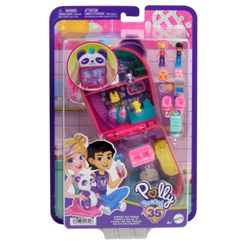 Figurki Polly Pocket Bubble Tea Panda zestaw kompaktowy Mattel Figurki Polly Pocket Bubble Tea Panda zestaw kompaktowy Mattel