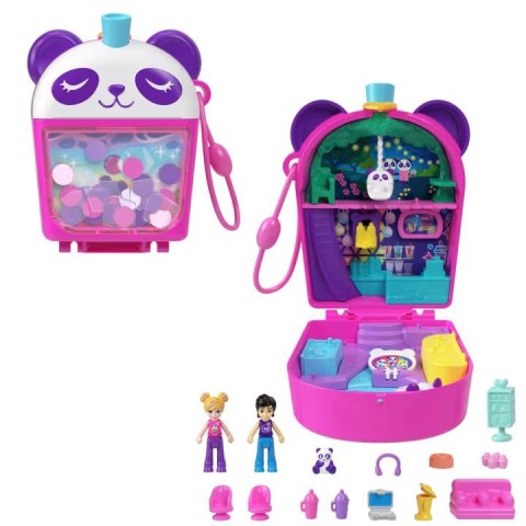 Figurki Polly Pocket Bubble Tea Panda zestaw kompaktowy Mattel Figurki Polly Pocket Bubble Tea Panda zestaw kompaktowy Mattel