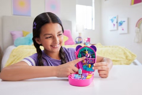 Figurki Polly Pocket Bubble Tea Panda zestaw kompaktowy Mattel Figurki Polly Pocket Bubble Tea Panda zestaw kompaktowy Mattel