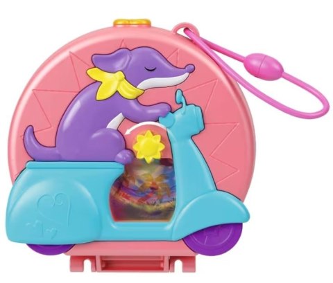 Figurki Polly Pocket Zestaw kompaktowy, Skuter Pieska Mattel Figurki Polly Pocket Zestaw kompaktowy, Skuter Pieska Mattel