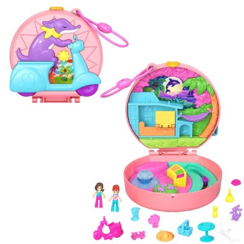 Figurki Polly Pocket Zestaw kompaktowy, Skuter Pieska Mattel Figurki Polly Pocket Zestaw kompaktowy, Skuter Pieska Mattel