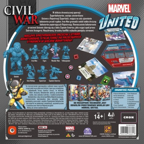 Gra Marvel United: Civil War (PL) Portal Games Gra Marvel United: Civil War (PL) Portal Games
