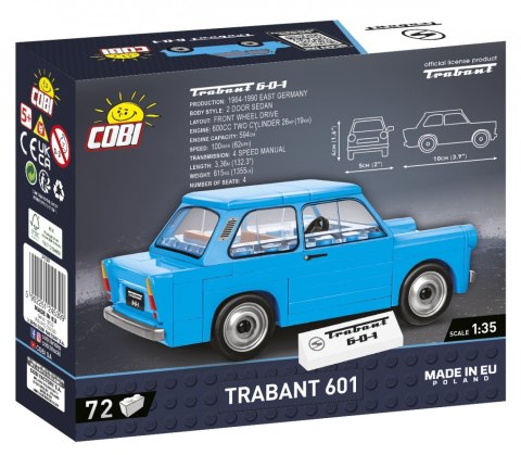 Klocki 72 elementów Trabant 601 Cobi Klocki Klocki 72 elementów Trabant 601 Cobi Klocki