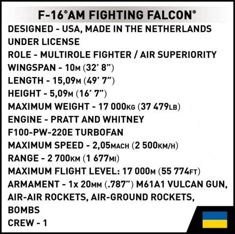Klocki F-16C Fighting Falcon Cobi Klocki Klocki F-16C Fighting Falcon Cobi Klocki