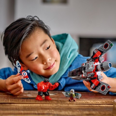 Klocki Super Heroes 76292 Kapitan Ameryka kontra Czerwony Hulk - bitwa LEGO Klocki Super Heroes 76292 Kapitan Ameryka kontra Czerwony Hulk - bitwa LEGO