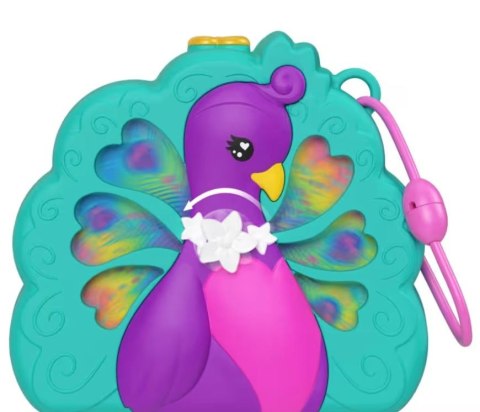 Zestaw figurek Polly Pocket Ogród pawia zestaw kompaktowy Fisher Price Zestaw figurek Polly Pocket Ogród pawia zestaw kompaktowy Fisher Price