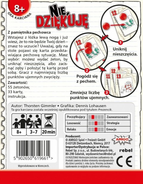 Gra Nie, dziękuję Rebel Gra Nie, dziękuję Rebel