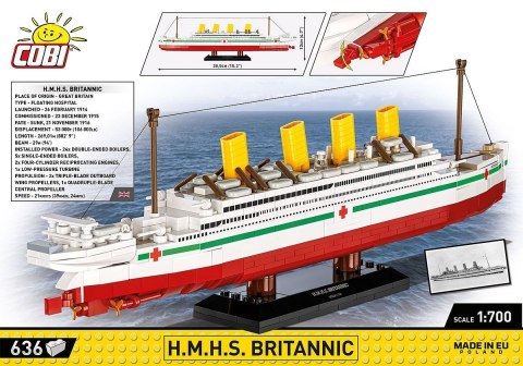 Klocki H.M.H.S. Britannic 636 klocków Cobi Klocki Klocki H.M.H.S. Britannic 636 klocków Cobi Klocki