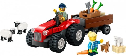 Klocki City 60461 Czerwony traktor z przyczepą i owcą LEGO Klocki City 60461 Czerwony traktor z przyczepą i owcą LEGO