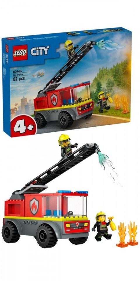 Klocki City 60463 Wóz strażacki z drabiną LEGO Klocki City 60463 Wóz strażacki z drabiną LEGO