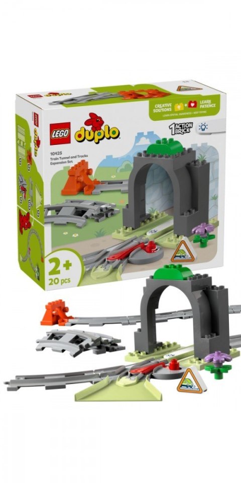 Klocki DUPLO 10425 Tunel i tory kolejowe - zestaw rozszerzający LEGO Klocki DUPLO 10425 Tunel i tory kolejowe - zestaw rozszerzający LEGO