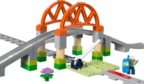 Klocki DUPLO 10426 Most i tory kolejowe - zestaw rozszerzający LEGO Klocki DUPLO 10426 Most i tory kolejowe - zestaw rozszerzający LEGO