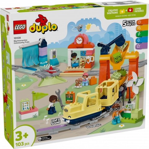 Klocki DUPLO 10428 Duży interaktywny pociąg miejski LEGO Klocki DUPLO 10428 Duży interaktywny pociąg miejski LEGO