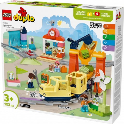 Klocki DUPLO 10428 Duży interaktywny pociąg miejski LEGO Klocki DUPLO 10428 Duży interaktywny pociąg miejski LEGO