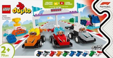 Klocki DUPLO 10445 Bolidy i kierowcy F1 LEGO Klocki DUPLO 10445 Bolidy i kierowcy F1 LEGO