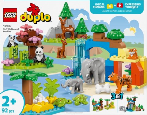 Klocki DUPLO 10446 Rodziny dzikich zwierząt 3 w 1 LEGO Klocki DUPLO 10446 Rodziny dzikich zwierząt 3 w 1 LEGO