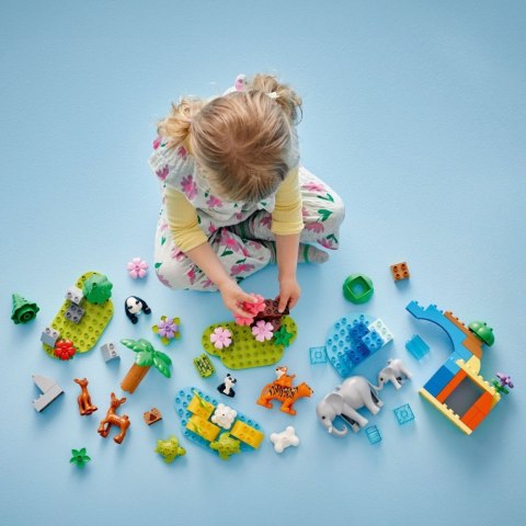 Klocki DUPLO 10446 Rodziny dzikich zwierząt 3 w 1 LEGO Klocki DUPLO 10446 Rodziny dzikich zwierząt 3 w 1 LEGO