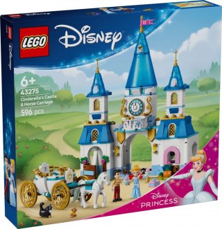 Klocki Disney 43275 Zamek Kopciuszka i kareta LEGO