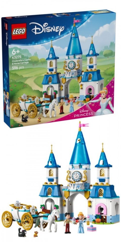 Klocki Disney 43275 Zamek Kopciuszka i kareta LEGO Klocki Disney 43275 Zamek Kopciuszka i kareta LEGO