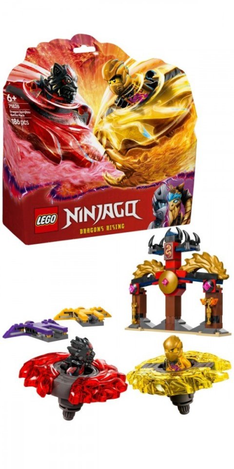 Klocki Ninjago 71826 Smocze Spinjitzu - zestaw bitewny LEGO Klocki Ninjago 71826 Smocze Spinjitzu - zestaw bitewny LEGO