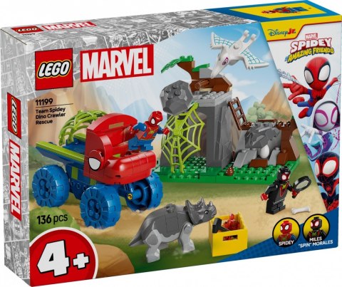 Klocki SPIDEY 11199 Misja ratunkowa zespołu Spidey'ego w dinoterenówce LEGO Klocki SPIDEY 11199 Misja ratunkowa zespołu Spidey'ego w dinoterenówce LEGO
