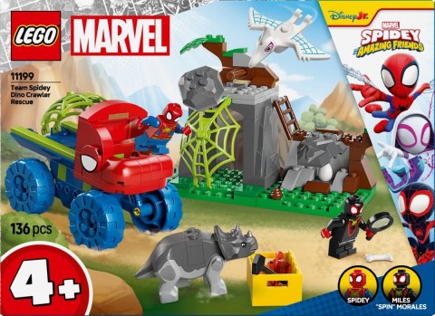 Klocki SPIDEY 11199 Misja ratunkowa zespołu Spidey'ego w dinoterenówce LEGO Klocki SPIDEY 11199 Misja ratunkowa zespołu Spidey'ego w dinoterenówce LEGO
