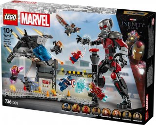 Klocki Super Heroes 76314 Kapitan Ameryka: Wojna bohaterów - bitwa LEGO