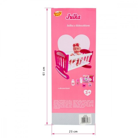 Lalka Julka z łóżeczkiem Smily Play Lalka Julka z łóżeczkiem Smily Play