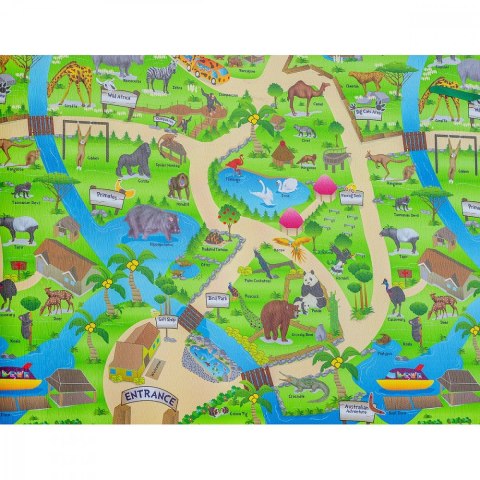 Mata Zoo 120 x 100 x 0.3 cm Smily Play Mata Zoo 120 x 100 x 0.3 cm Smily Play