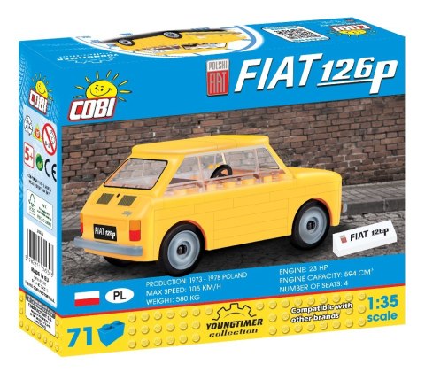 Klocki 71 elementów Polski Fiat 126P Cobi Klocki Klocki 71 elementów Polski Fiat 126P Cobi Klocki