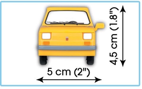 Klocki 71 elementów Polski Fiat 126P Cobi Klocki Klocki 71 elementów Polski Fiat 126P Cobi Klocki