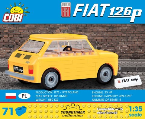 Klocki 71 elementów Polski Fiat 126P Cobi Klocki Klocki 71 elementów Polski Fiat 126P Cobi Klocki