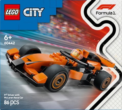 Klocki City 60442 F1 Kierowca i bolid McLaren LEGO Klocki City 60442 F1 Kierowca i bolid McLaren LEGO