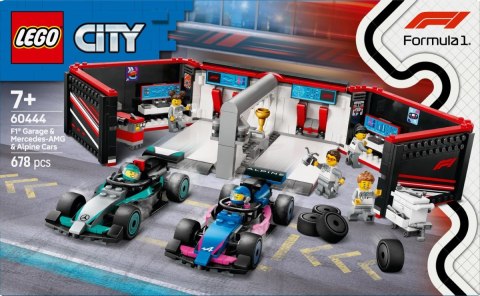 Klocki City 60444 F1 Garaż i bolidy Mercedes-AMG i Alpine LEGO Klocki City 60444 F1 Garaż i bolidy Mercedes-AMG i Alpine LEGO