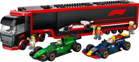 Klocki City 60445 F1 Ciężarówka z bolidami RB20 i AMR24 F1 LEGO Klocki City 60445 F1 Ciężarówka z bolidami RB20 i AMR24 F1 LEGO