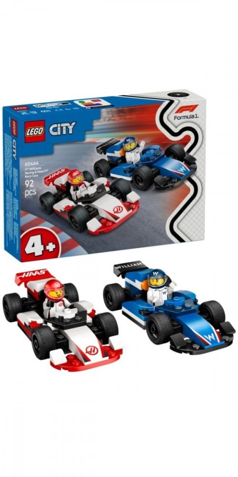 Klocki City 60464 F1 Bolidy Williams Racing i Haas F1 LEGO Klocki City 60464 F1 Bolidy Williams Racing i Haas F1 LEGO