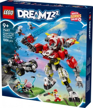 Klocki DREAMZzz 71497 Tygrysi mech Coopera i hot rod Zero LEGO