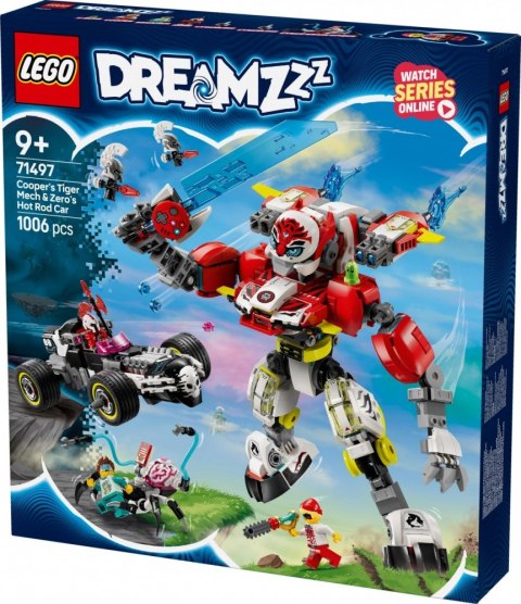 Klocki DREAMZzz 71497 Tygrysi mech Coopera i hot rod Zero LEGO Klocki DREAMZzz 71497 Tygrysi mech Coopera i hot rod Zero LEGO