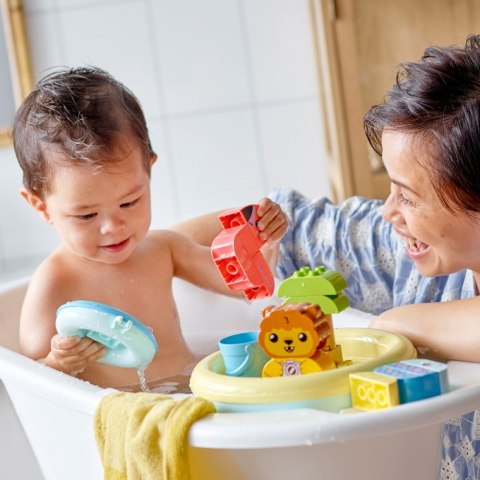 Klocki DUPLO 10966 Zabawa w kąpieli: pływająca wyspa ze zwierzątkami LEGO