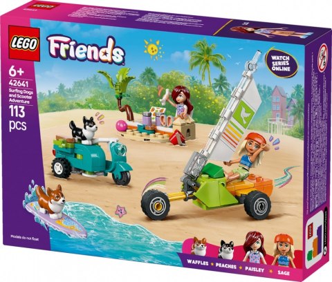 Klocki Friends 42641 Przygoda z surfującymi psami i skuterem LEGO Klocki Friends 42641 Przygoda z surfującymi psami i skuterem LEGO