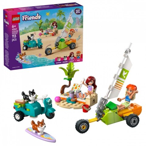 Klocki Friends 42641 Przygoda z surfującymi psami i skuterem LEGO Klocki Friends 42641 Przygoda z surfującymi psami i skuterem LEGO