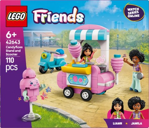 Klocki Friends 42643 Stoisko z watą cukrową i skuter LEGO Klocki Friends 42643 Stoisko z watą cukrową i skuter LEGO