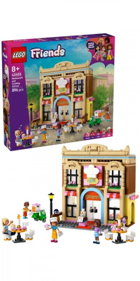 Klocki Friends 42655 Restauracja i szkoła gotowania LEGO Klocki Friends 42655 Restauracja i szkoła gotowania LEGO