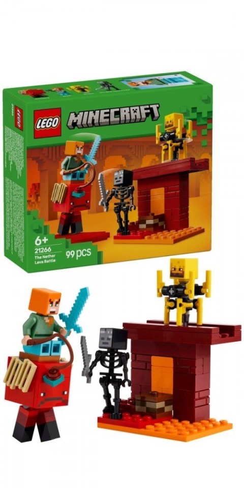 Klocki Minecraft 21266 Bitwa na moście Netheru LEGO Klocki Minecraft 21266 Bitwa na moście Netheru LEGO
