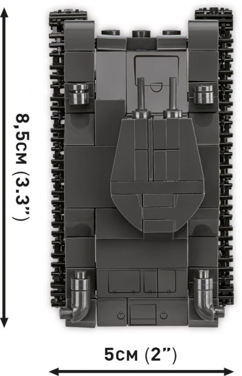 Klocki Renault R35 - Valentine IX - Panzer I Cobi Klocki Klocki Renault R35 - Valentine IX - Panzer I Cobi Klocki