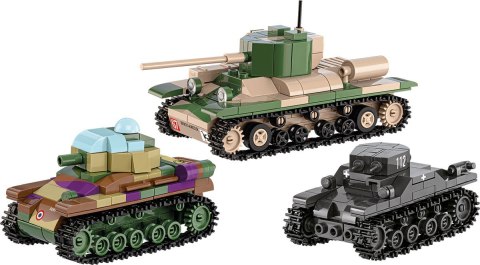 Klocki Renault R35 - Valentine IX - Panzer I Cobi Klocki Klocki Renault R35 - Valentine IX - Panzer I Cobi Klocki