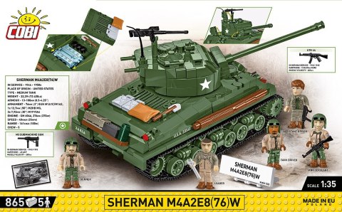 Klocki Sherman M4A2E8 865 klocków Cobi Klocki Klocki Sherman M4A2E8 865 klocków Cobi Klocki