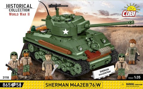 Klocki Sherman M4A2E8 865 klocków Cobi Klocki Klocki Sherman M4A2E8 865 klocków Cobi Klocki