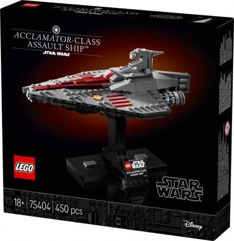 Klocki Star Wars 75404 Krążownik szturmowy typu Acclamator LEGO Klocki Star Wars 75404 Krążownik szturmowy typu Acclamator LEGO